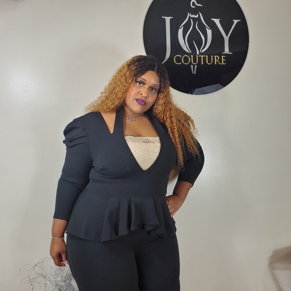 The "Shut It Down" Peplum 1 piece - Picture 3 of 9